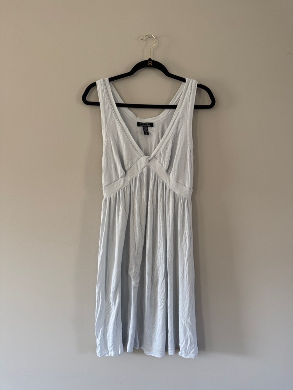 Midnight by Carole Hochman | Light Blue V-Neck Mini Dress